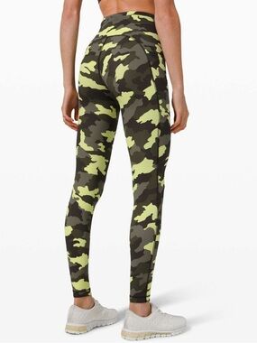 Lululemon Swift Speed High-Rise Tight 28" - Crispin Green Camo size 10